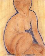 Amedeo Modigliani Crouched Nude USA oil painting reproduction